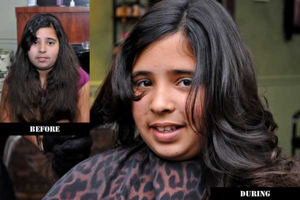 Destiny Before and During Makeover